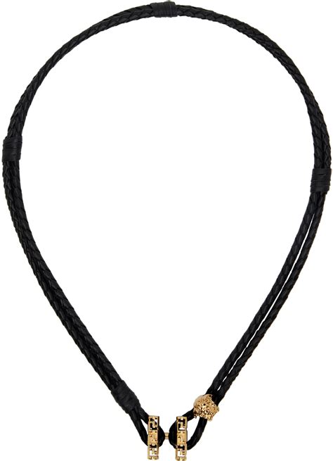 versace black necklace